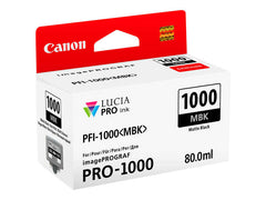 Canon PFI1000 Negro Mate Cartucho de Tinta Original - 0545C001/PFI-1000MBK