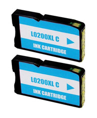 Lexmark 200XL Cyan Pack 2 Cartouches d'Encre Compatibles - remplace les références 14L0198
