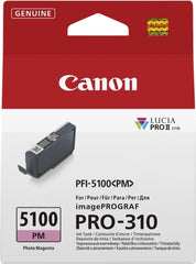 Canon PFI5100 Magenta Photo Cartucho de Tinta Original - 6957C001/PFI-5100PM