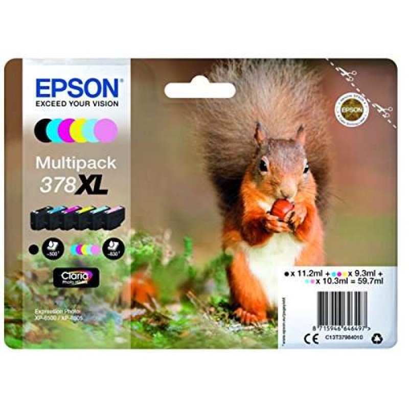 Epson 378XL Pack de 6 Tinteiros Originais - C13T37984010