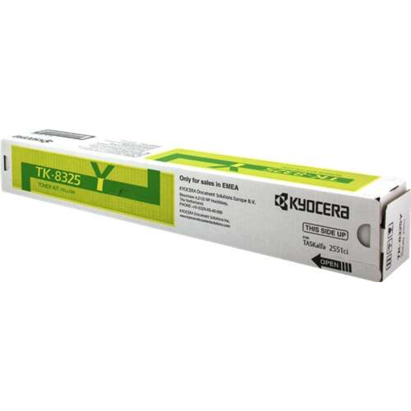 Original Toner Kyocera TK-8325Y Yellow 1T02NPANL0 12000 Pág.