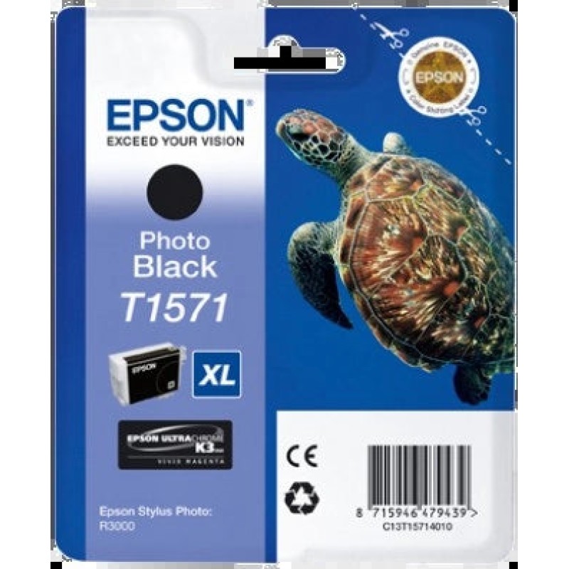 Epson T1571 Preto Photo Tinteiro Original - C13T15714010