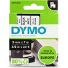 Dymo D1 40913 Fita de Etiquetas Original para Rotuladora - Texto Preto sobre fondo Branco - Largura 9mm x 7 metros - S0720680