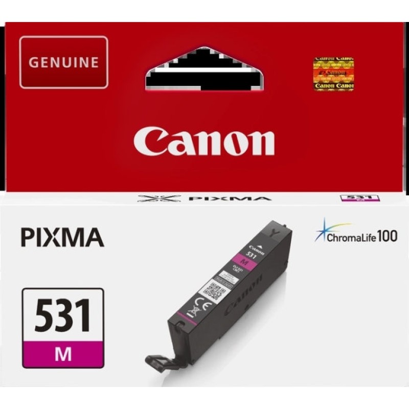 Canon CLI531 Magenta Tinteiro Original - 6120C001/CLI531M