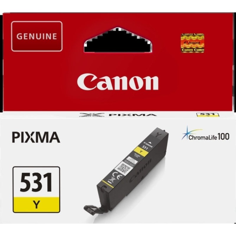 Canon CLI531 Amarelo Tinteiro Original - 6121C001/CLI531Y