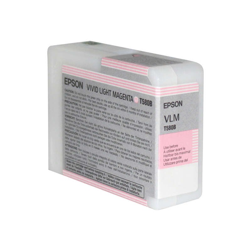 Epson T580B Magenta Light Vivido Tinteiro Original - C13T580B00