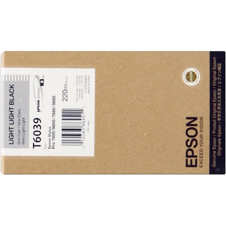 Epson T6039 Preto Light Light Tinteiro Original - C13T603900