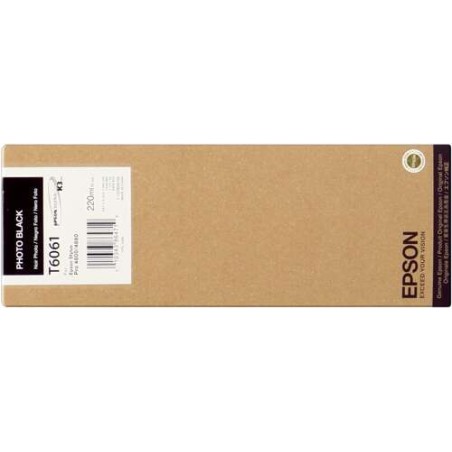 Epson T6061 Preto Photo Tinteiro Original - C13T606100