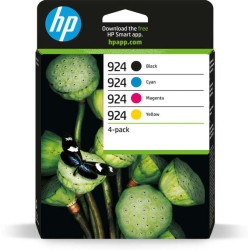 HP 924 Pack de 4 Tinteiros Originais - 6C3Z1NE