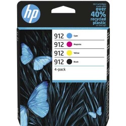 HP 912 Pack de 4 Tinteiros Originais - 6ZC74AE