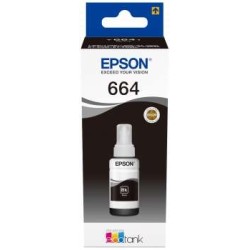 Epson T6641 Preto Garrafa de Tinta Original - C13T664140
