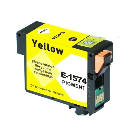 Epson T1574 Amarelo Tinteiro Pigmentada Compatível - Substitui C13T15744010