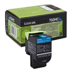 Lexmark CS310/CS410/CS510 Ciano Cartucho de Toner Original - 70C2HC0/70C2HCE/70C0H20/702HC