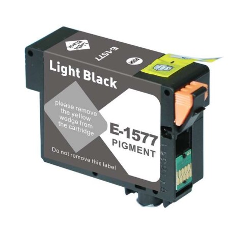Epson T1577 Preto Light Tinteiro Pigmentada Compatível - Substitui C13T15774010