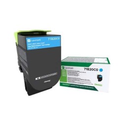 Lexmark CS317/CS417/CS517/CX317/CX417/CX517 Ciano Cartucho de Toner Original - 71B20C0/71B0020