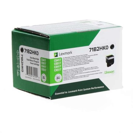 Lexmark CS417/CX417/CS517/CX517 Preto Cartucho de Toner Original - 71B2HK0/71B0H10