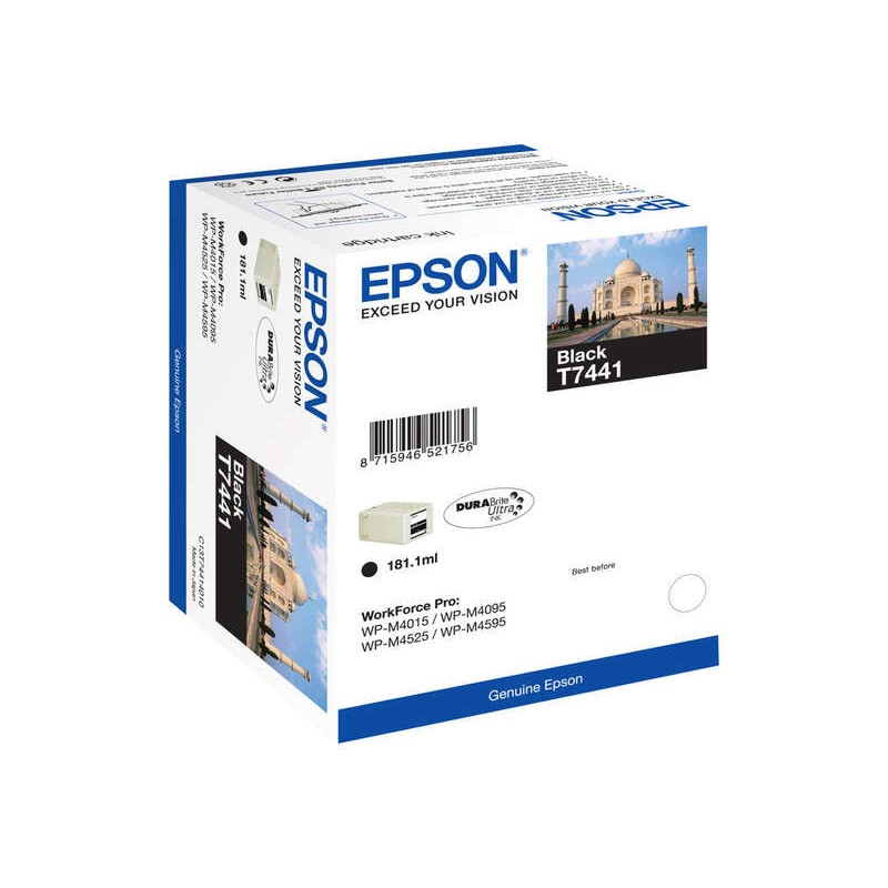 Epson T7441 Preto Tinteiro Original - C13T74414010