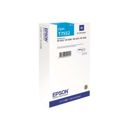Epson T7552 Ciano Tinteiro Original - C13T755240/C13T75524N