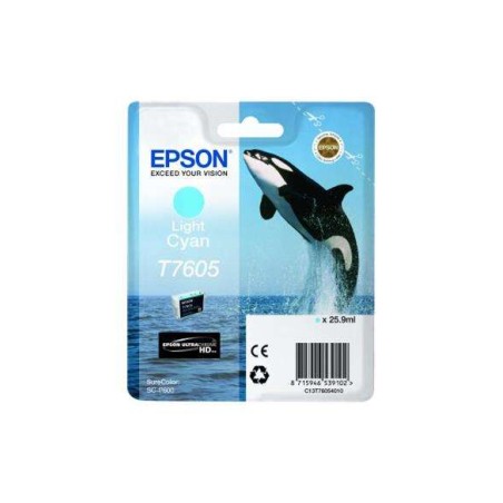 Epson T7605 Ciano Light Tinteiro Original - C13T76054010
