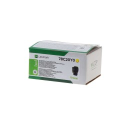 Lexmark CS421/CS521/CS622/CX421/CX522/CX622/CX625 Amarelo Cartucho de Toner Original - 78C20Y0