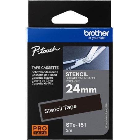 Brother STe151 Fita de Identificacion Original - Largura 24mm x 3 metros