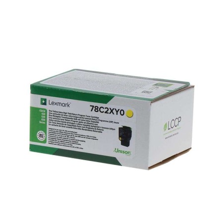 Lexmark CS421/CS521/CS622/CX421/CX522/CX622/CX625 Amarelo Cartucho de Toner Original - 78C2XY0/78C2XYE