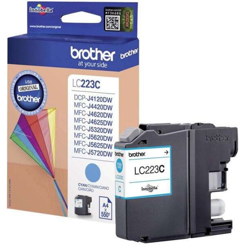 Brother LC223 Cyan Tinteiro Original - LC223CBP
