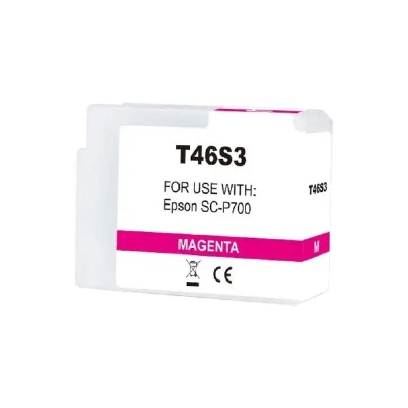 Epson T46S3 Magenta Vivido Tinteiro Pigmentada Compatível - Substitui C13T46S300