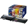Samsung CLP360/CLX3305 Pack de 4 Cartuchos de Toner Originais - CLT-P406C/SU375A