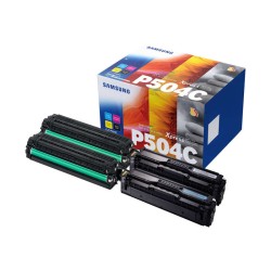 Samsung CLP415/CLX4195 Pack de 4 Cartuchos de Toner Originais - CLT-P504C/SU400A