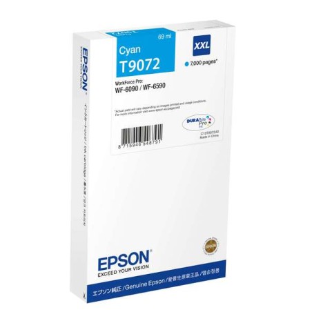 Epson T9072 Ciano Tinteiro Original - C13T907240
