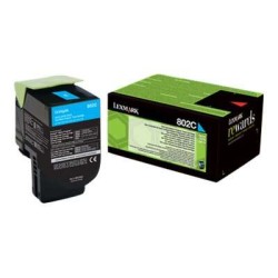 Lexmark CX310/CX410/CX510 Ciano Cartucho de Toner Original - 80C20C0/80C20CE/802C