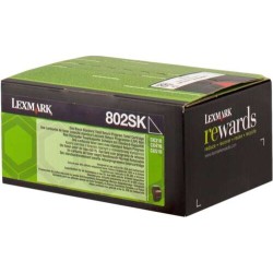 Lexmark CX310/CX410/CX510 Preto Cartucho de Toner Original - 80C2SK0/80C2SKE/802SK