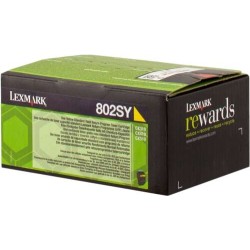 Lexmark CX310/CX410/CX510 Amarelo Cartucho de Toner Original - 80C2SY0/80C2SYE/802SY