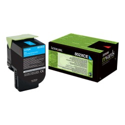 Lexmark CX510 Ciano Cartucho de Toner Original - 80C2XC0/80C2XCE/80C0X20/802XC