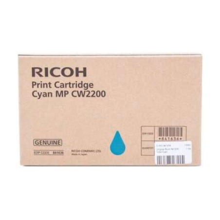 Ricoh Aficio MP-CW2200SP Ciano Tinteiro Original - 841636/MP CW2200C