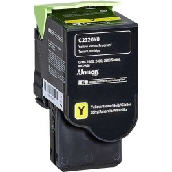 Lexmark C2325/C2425/C2535/MC2325/MC2425/MC2535/MC2640 Amarelo Cartucho de Toner Original - C2320Y0