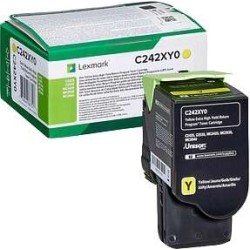 Lexmark C2425/C2535/MC2425/MC2535/MC2640 Amarelo Cartucho de Toner Original - C242XY0