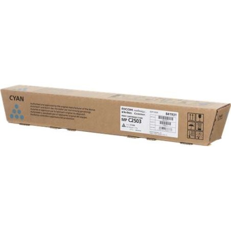 Ricoh Aficio MP-C2503SP/MP-C2003SP/MP-C2011SP Ciano Cartucho de Toner Original - 841931
