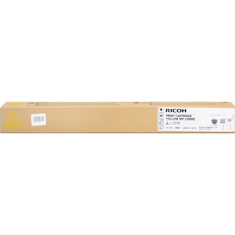 Ricoh Aficio MP-C2500/MP-C3000 Amarelo Cartucho de Toner Original - 888641/888637/842031