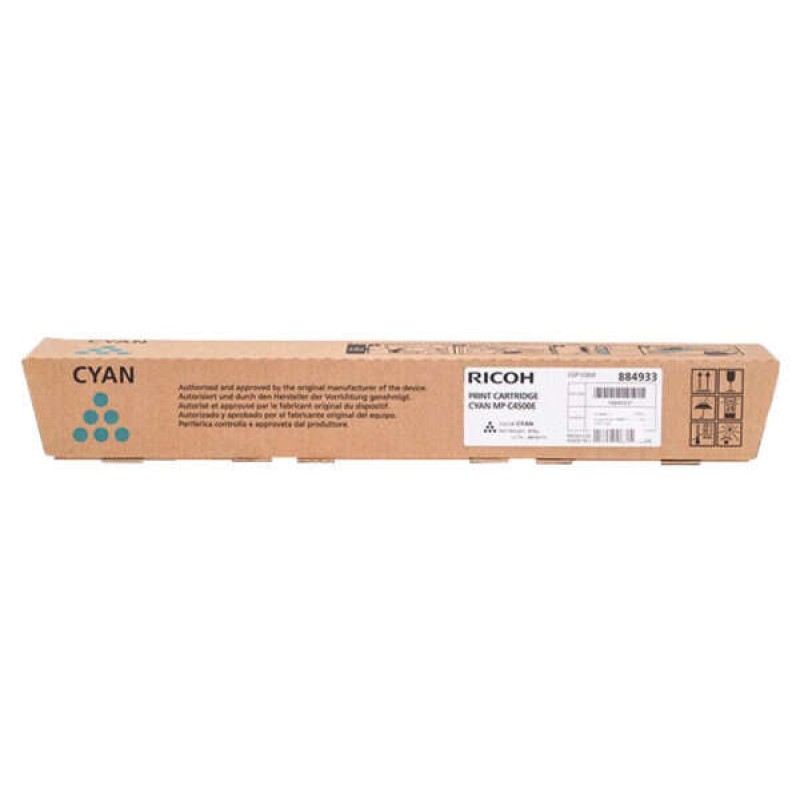 Ricoh Aficio MP-C3500/MP-C4500 Ciano Cartucho de Toner Original - 884933/888611/842037