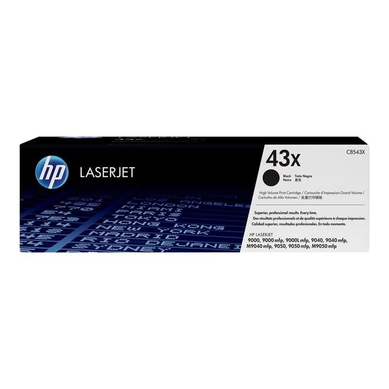 HP C8543X Preto Cartucho de Toner Original - 43X