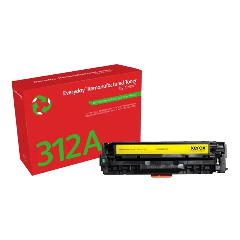Xerox Everyday HP CF382A Amarelo Cartucho de Toner Remanufacturado - Substitui 312A