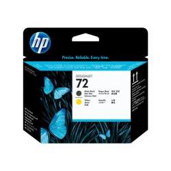 HP 72 Cabeça de Impressão Original - Preto Mate e Amarelo - C9384A