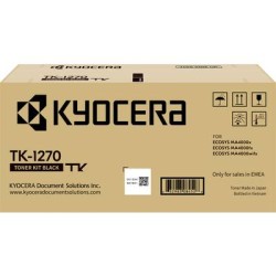 Original Toner Kyocera TK-1270 Preto 1T0C140NL0 10000 Pág.