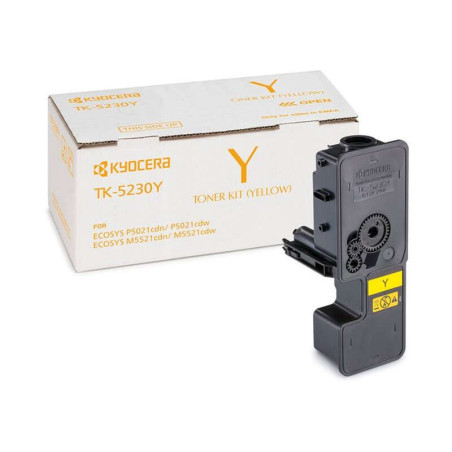 Original Toner Kyocera TK-5230Y Yellow 1T02R9ANL0 2200 Pág.