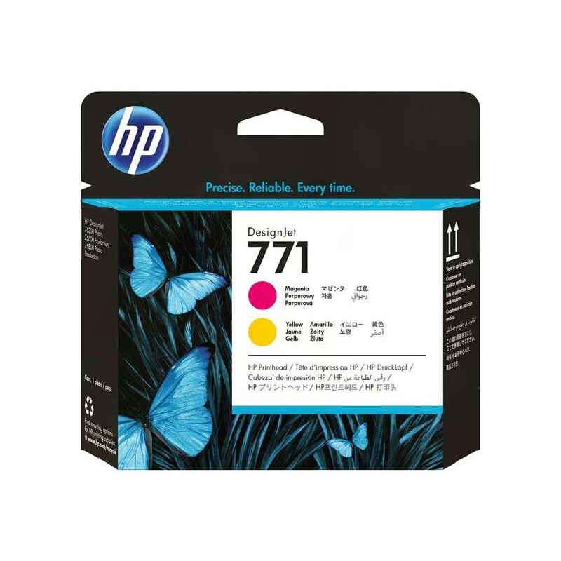 HP 771 Cabeça de Impressão Original - Magenta, Amarelo - CE018A
