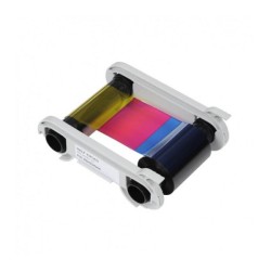Evolis Ribbon Color YMCKO 1/2 Panel Cartucho de Fita Original - 400 Impressões por Rolo - R5H004NAA