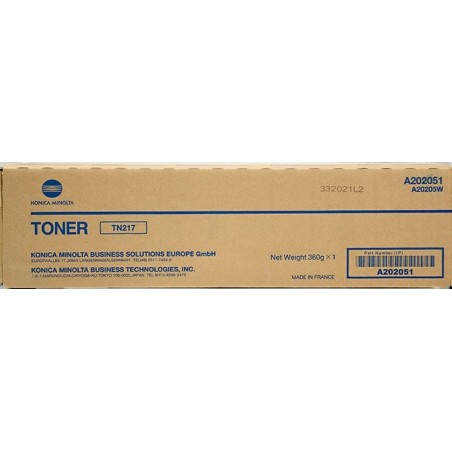 Konica Minolta TN217 Preto Cartucho de Toner Original - A202031/A202051/TN217