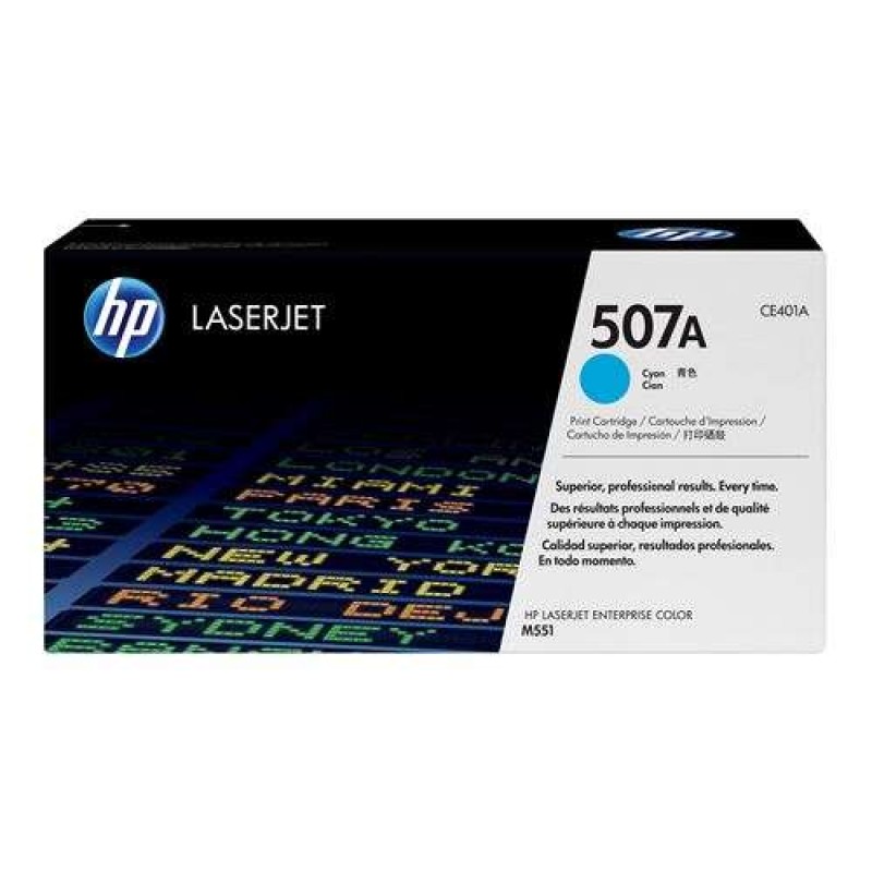 HP CE401A Ciano Cartucho de Toner Original - 507A